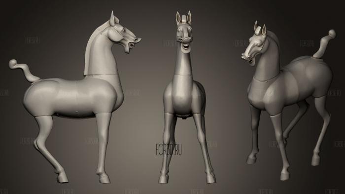 Celestial Horse stl model for CNC